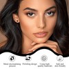 ZDE Women Earrings Threadless Flat Back Star Earrings Titanium Hypoallergenic