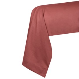 Lovely Casa - Bolster pillowcase - Size 45 x 185 cm - 100% Oeko-Tex certified cotton - Excellent quality - Colour Grenache - Model Eden - Bed linen for home - Soft and comfortable - Unisex