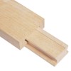 Btibpse Wooden Drawer Slides 13-3/4 Inches Classic Wood Center Guide
