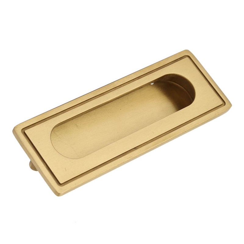 Brass Recessed Furniture Handle Kitchen Cupboard Cabinet Wardrobe Drawer Pulls