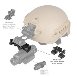 YSS Tactical M24 NVG Bridge Mount Dovetail Mount Night Vision Helmet Mount Fit for M250 Night Vision Goggles