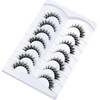 Pooplunch False Eyelashes Invisible Band Cat Eye Look Natural Wispy
