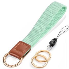 Enrfnox Wrist Lanyard, Stretchy Wristlet Keychain Lanyards, Cute Key Lanyard for Women Men, Short Key Chain for Car Keys Card Wallet Phone