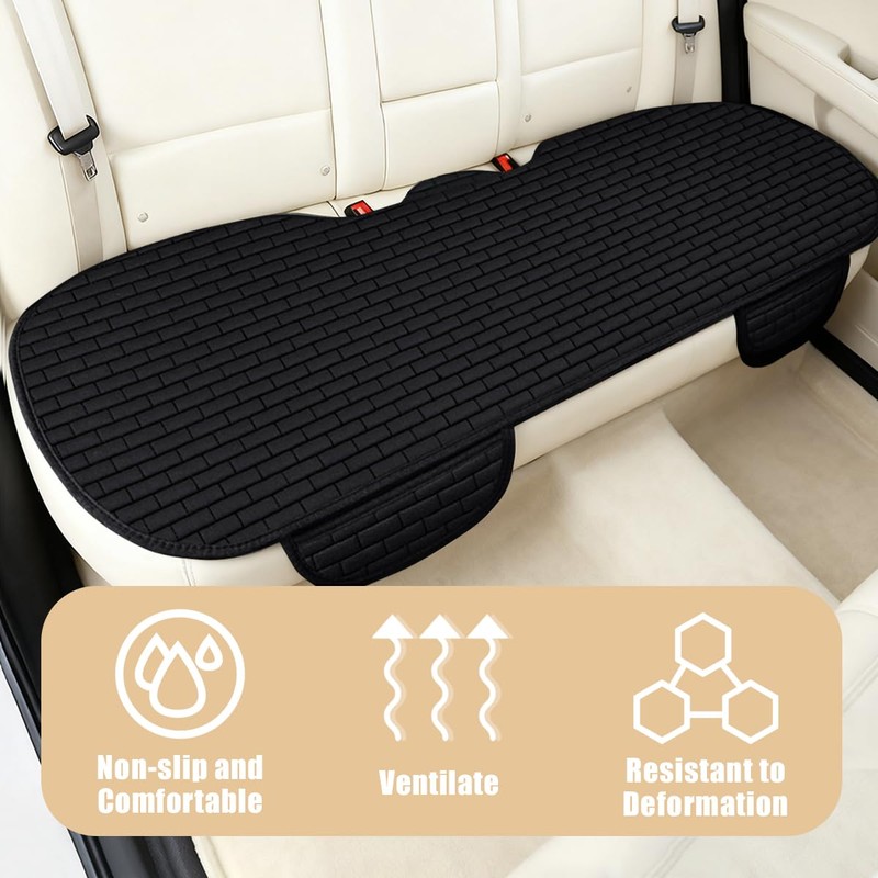 Zpana Car Back Seat Cover, Non-Slip Vehicle Rear Seat Bottom