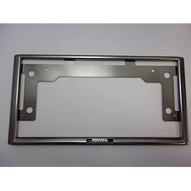 Genuine Toyota license plate frame (Titanium-tone front) Compatible with Harrier, RAV4, Rush, etc