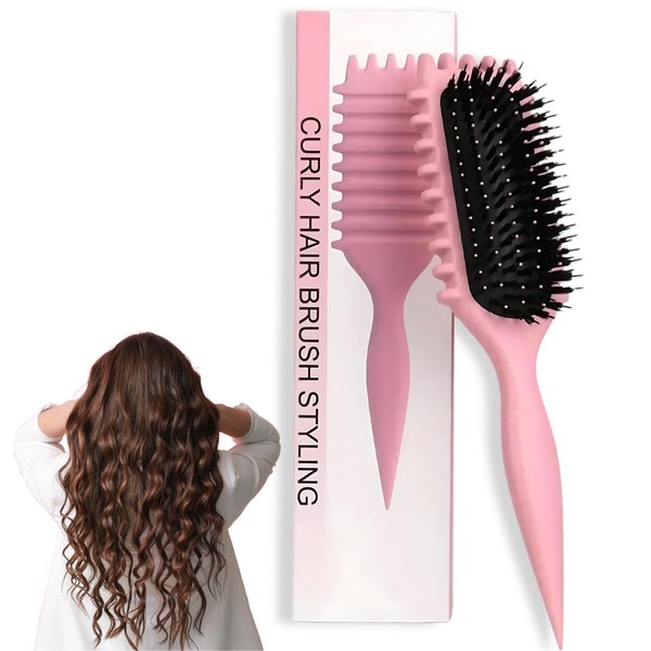 Curly Hair Styling Brush, designed to detangle and style curly