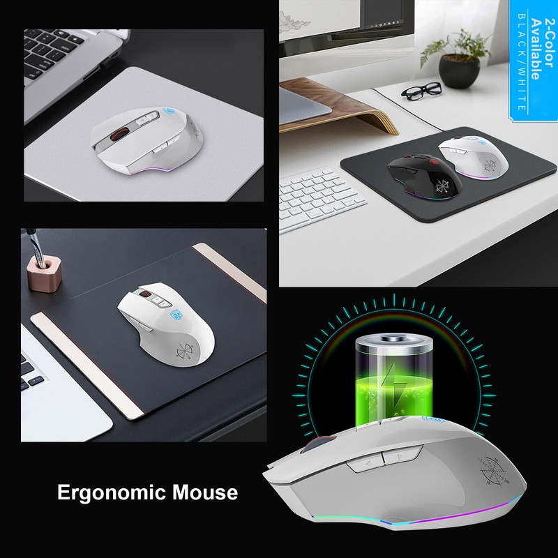 MK500 Wireless Keyboard and Mouse Combo, Ergonomic Full Size Antighosting