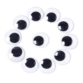 Moving Eyeball Stickers 1.4 inches (35 mm), Set of Approximately 40 Doll Eyes, Doll Eyes, Amigurumi Eyes, Eye Movement, Black Eyes, Paste Type, Craft Parts, Handmade Eyes, 1.4 inches (35 mm), DIY