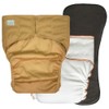 EcoAble Adult Nighttime Diaper Set, Fitted Briefs with Insert for
