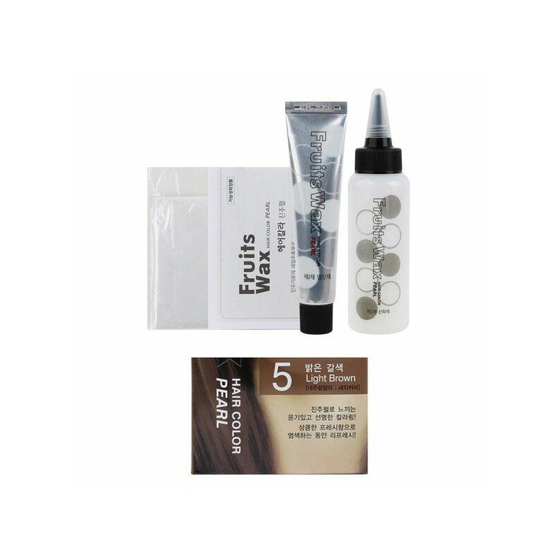 진주가루 과일추출물함유 헤어 염색약 5호 밝은갈색 (WA82547) Pearl Powder Hair