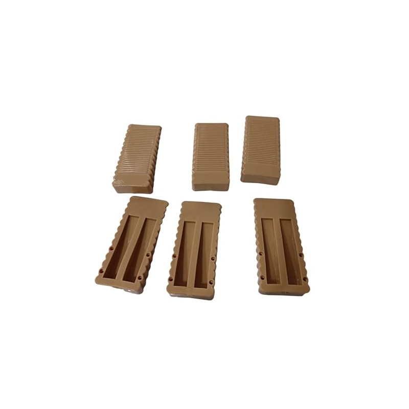 PrimeBlis Door Stoppers, Sliding Door Locks, Set of 6, Stoppers,