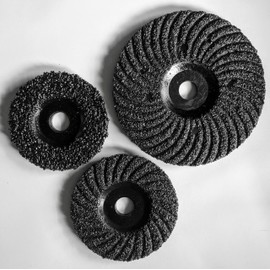 20 pcs of 4.5"x7/8" Gr16 STARFLEX ZEC SIC Turbo Grinding DISC W/Plastic Back for Concrete/Masonry Each Pack(20 PCS) Item No. FTP4516 (4.5" x 16#)