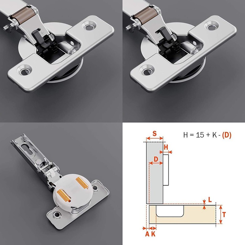 SALICE Universal Hinge with Opening 110° Standard Application (DECELERANT SILENT,