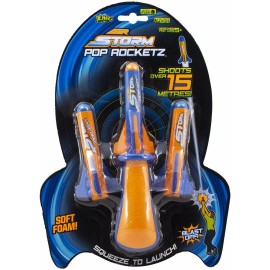Zing Air Storm Pop Rocketz Soft Foam Rocket Launcher Set