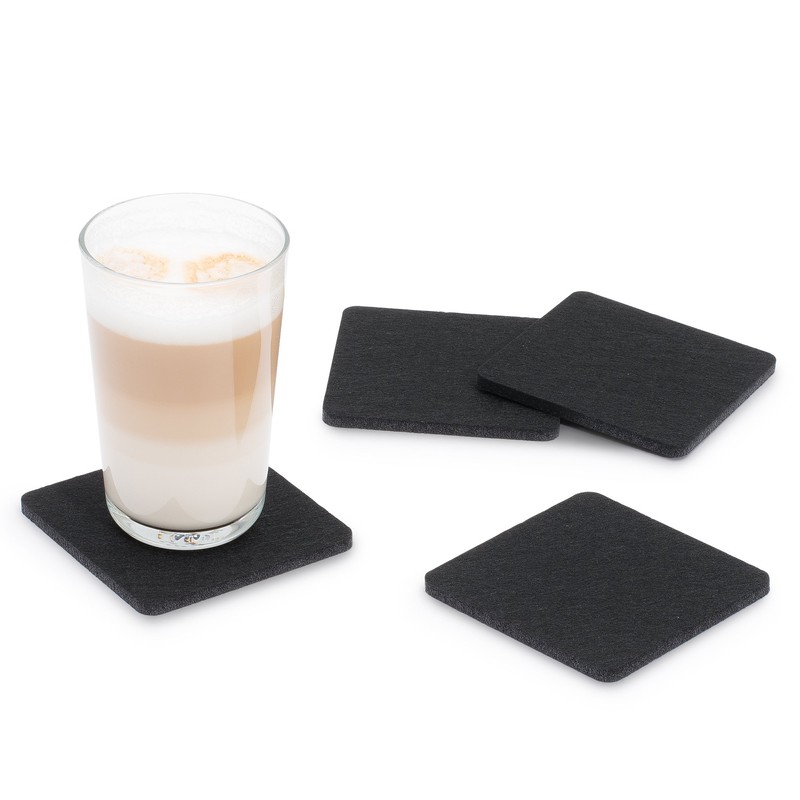 Filu Felt Coasters Square Pack of 8 Assorted Colours
