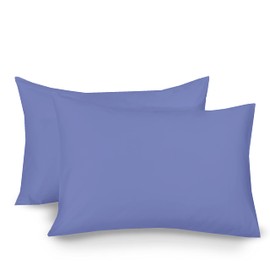 A ATH COLLECTION 300 Thread Count Egyptian Cotton (Pair of Pillowcases, Blue)