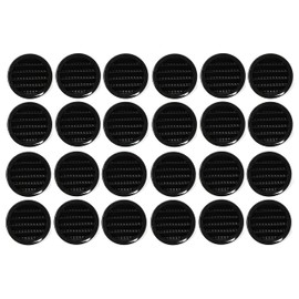 Black 4" Round Plastic Soffit Air Vent 50 Pack
