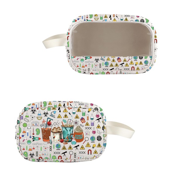 VAMSII Science Teacher Appreciation Gifts Science Lover Toiletry Cosmetic Bag