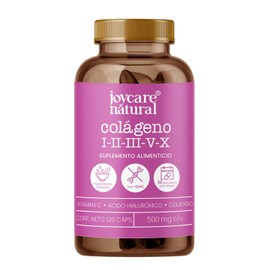JOYCARE NATURAL Colágeno Completo (I, II, III, V y X) - Apoyo Integral para la Piel, Articulaciones y Huesos (120 cápsulas)