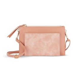 Expatrié Umhängetasche Damen Rosa - Isabelle - Elegante Clutch und Crossbody Bag mit abnehmbarem Schultergurt - Flache und Kleine Handtasche für Hochzeit & Ausgehen