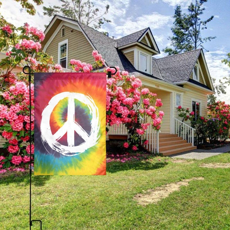 Peace Flag 12 X 18 inch Double Side Vertical Garden