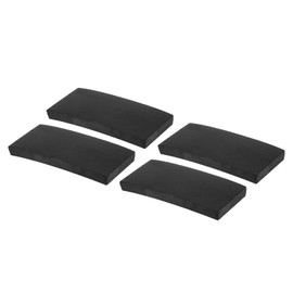 PATIKIL Rubber Anti-Vibration Pads, 4 Pcs Square Vibration Isolation Mats 4" x 2" x 0.4" for HVAC Air Conditioner Air Compressor Washer Dryer, Black