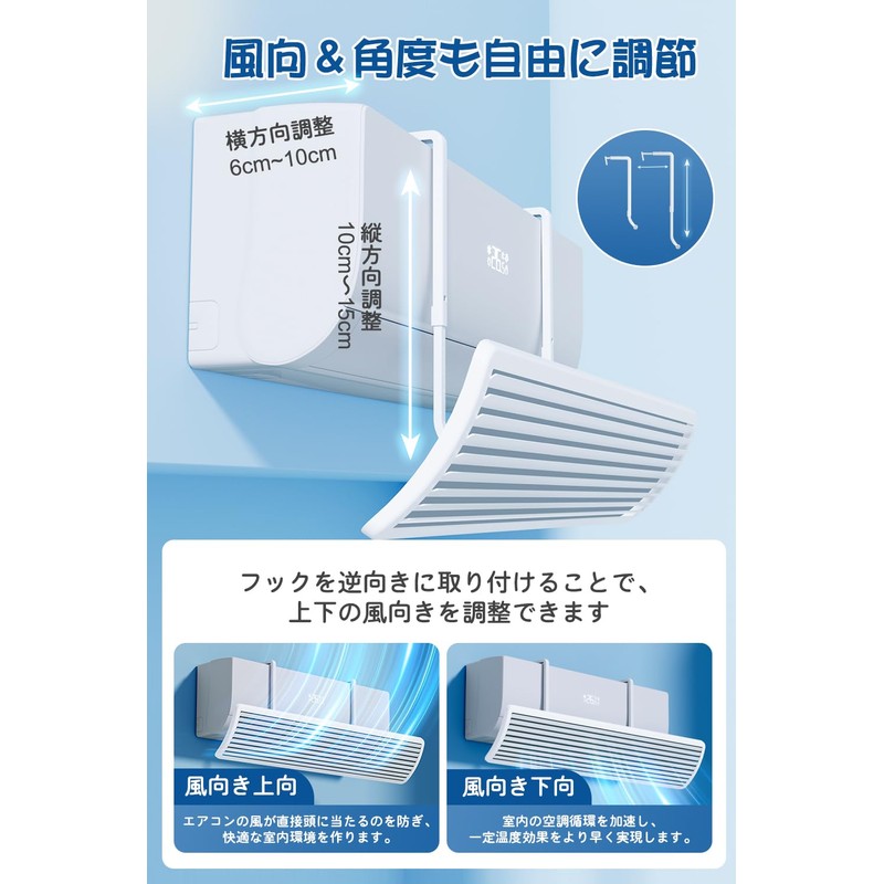 Lunowa Air Conditioner Windshield, 180° Adjustment of Direction Up and