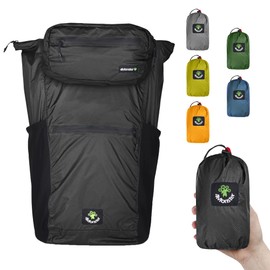 4Monster Foldable Backpack, Ultra Light, Unisex Daypack, Outdoor, 2-in-1 Belt Bag, Waterproof Hiking Backpack