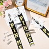 DEEKA 8 PCS Cheer Pin Me Ribbon Glitter Cheerleader Keychain