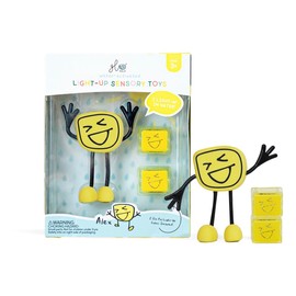 Glo Pals Light Up Sensory Bath Cubes - Yellow Alex (original Style) New NIB