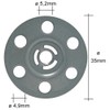 SBS Plate Dowels 8 x 140 mm Pack of 20
