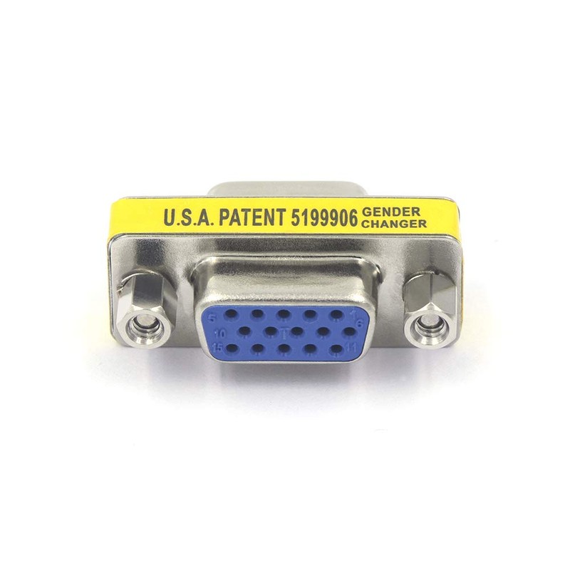 VCE VGA Female to Female Adapter, SVGA Coupler HD15 Mini