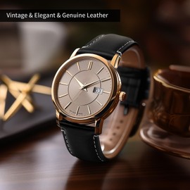 Fullmosa Leather Watch Strap, Vintage Replacement Strap, Watch Strap 22 mm, 20 mm, 24 mm, 19 mm, 18 mm, Bracelet Watch Accessories for Men and Women, Watch Strap for Smartwatch and Universal Watches,