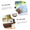 GANAZONO Bathtub Protector Large Size Round Hot Tub Cover Waterproof