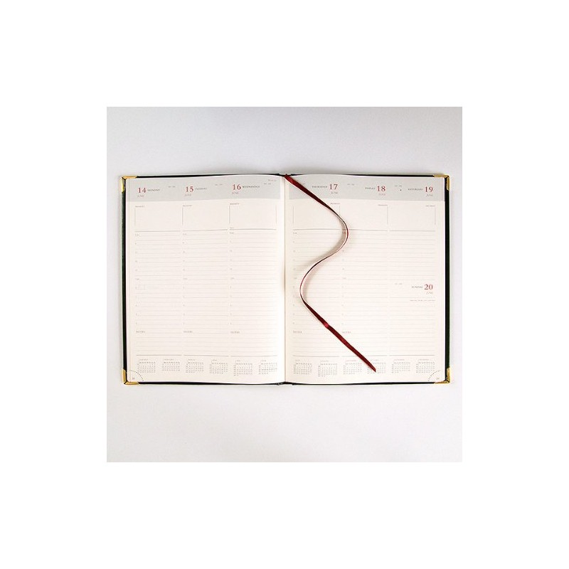 Gilt Edged 2025 Ambassador Desk Diary - Week to View