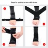 2 Pack Adjustable Ankle Brace Compression Sleeve, Arch Support &