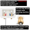 (1 Pack) Lidertik Washing Machine Outlet Box Push to Connect