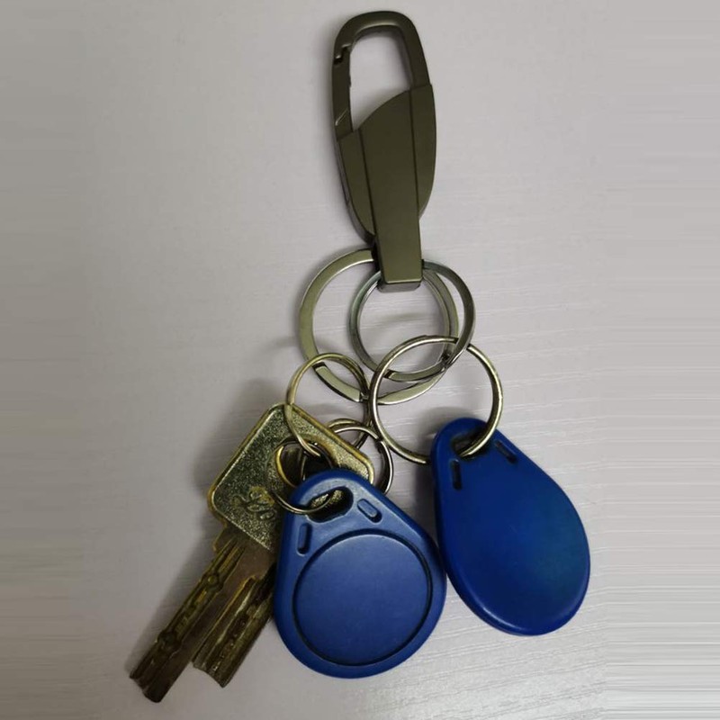 Key Chain, Simple, Car Keychain, Double Ring, Metal, Keyring, Men's,