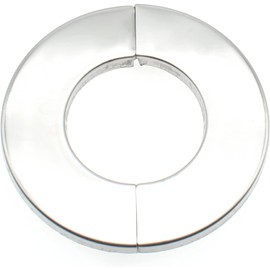 OZXNO 2-3/8" Stainless Steel Wall Split Flange 2pcs Split Decorative Escutcheon Self-Adhesive Wall-mounted Water Pipe Cover Accessories