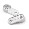 MACHSWON 16mm Oval Closet Rod End Supports,Wardrobe Rod Flange Bracket
