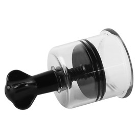 Sarini 2 Piece Cupping Set, Vacuum Rotary Suction Cup Cupping Device, Adjustable Therapy Cups for Treating Back, Neck, Shoulders and Body (Black)