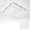 24" x 24" 4-Way Ceiling Air Vent Deflector, Heavy-Duty Plastic