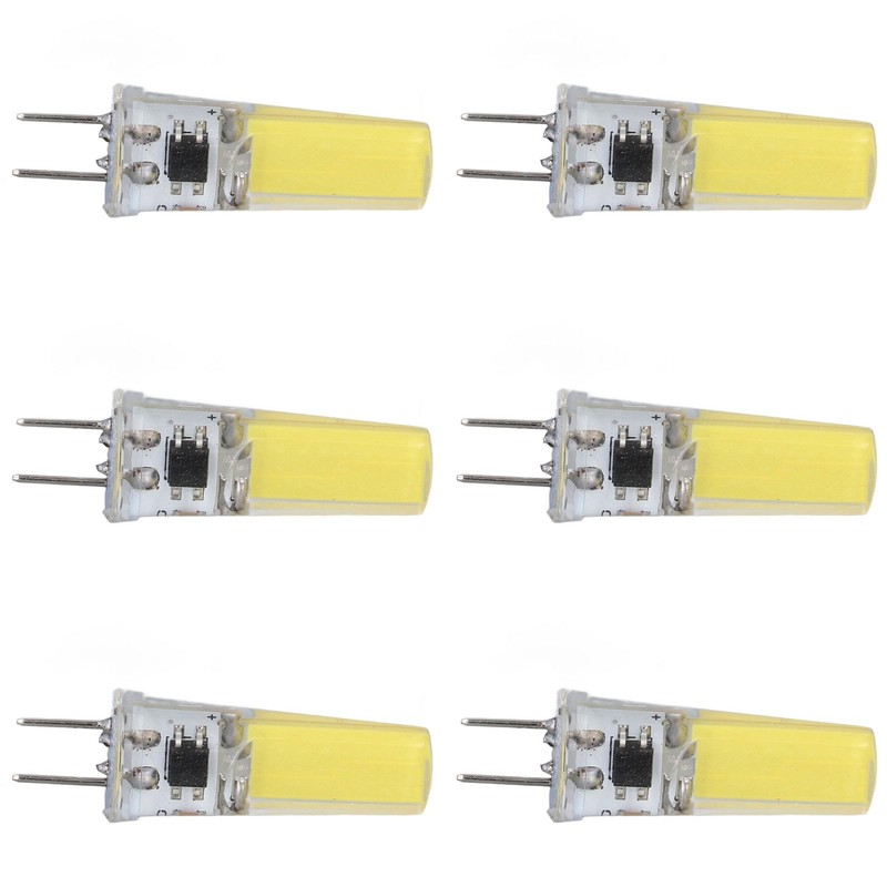 6Pcs G8 LED Bulb 5W Dimmable 2508 COB Energy Saving