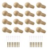 通用 16 Pcs Wall Hooks Rack Wall-Mount Wooden Coat Hooks