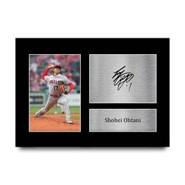 HWC Trading A4 Shohei Ohtani Los Angeles Angels Gifts Printed Signed Autograph Picture for Baseball Memorabilia Fans - A4