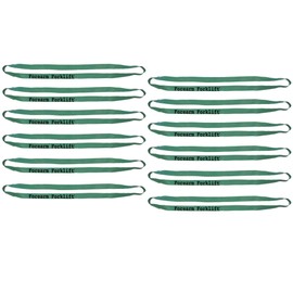 Forearm Forklift 30" Long Movers Rubber Band to Secure Moving Blankets and Keep Furniture Doors and Drawers Closed, Green, Pack of 12