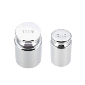 sourcing map Gram Calibration Weight Set 50g 100g M1 Precision Steel Chrome-Plated for Digital Scales