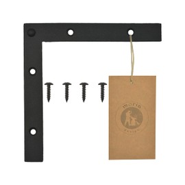 MORIA DESIGN Corners 150 x 150 x 2 mm, Corners for Shutters, Decorative Metal Corner, Decorative Angle Tape, Decorative Corner, Schein-Angle Tape for Windows, Powder Coated, Black - Matt