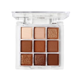 9 Colours Eyeshadow Palette, Eye Shadow Palette with Matte & Shimmer Blendable Shades Make-Up Palettes Set for Day &Night Eye Make-Up, Long-Lasting Waterproof Eye Shadow Pallets for (Brown)