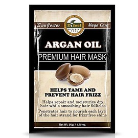 Difeel Mascarilla para el cabello de acondicionamiento profundo premium con aceite de argán 1.75 onzas (paquete de 6)